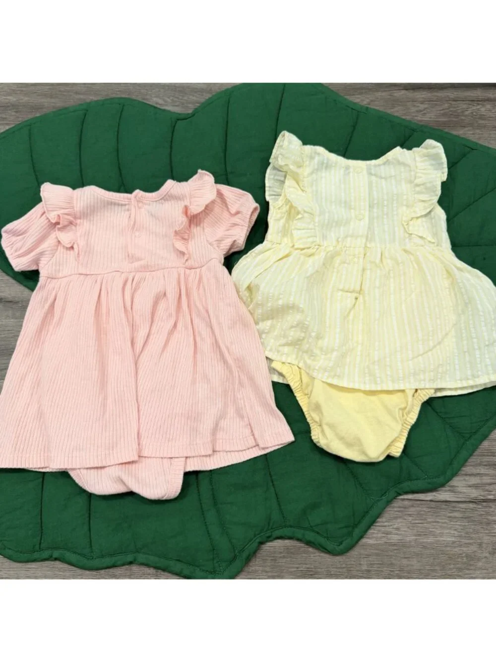 Baby Girl 6-9M Bodysuit Dress Bundle Ribbed Seersucker Tahari Carter's